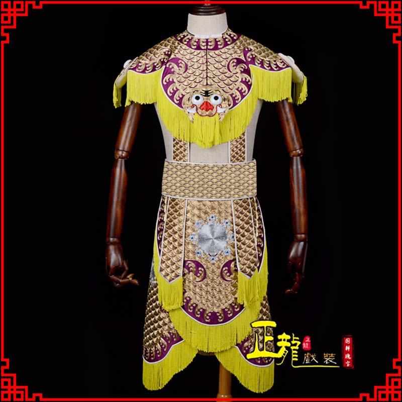 瓦房店武将士兵云肩鱼鳞侉子